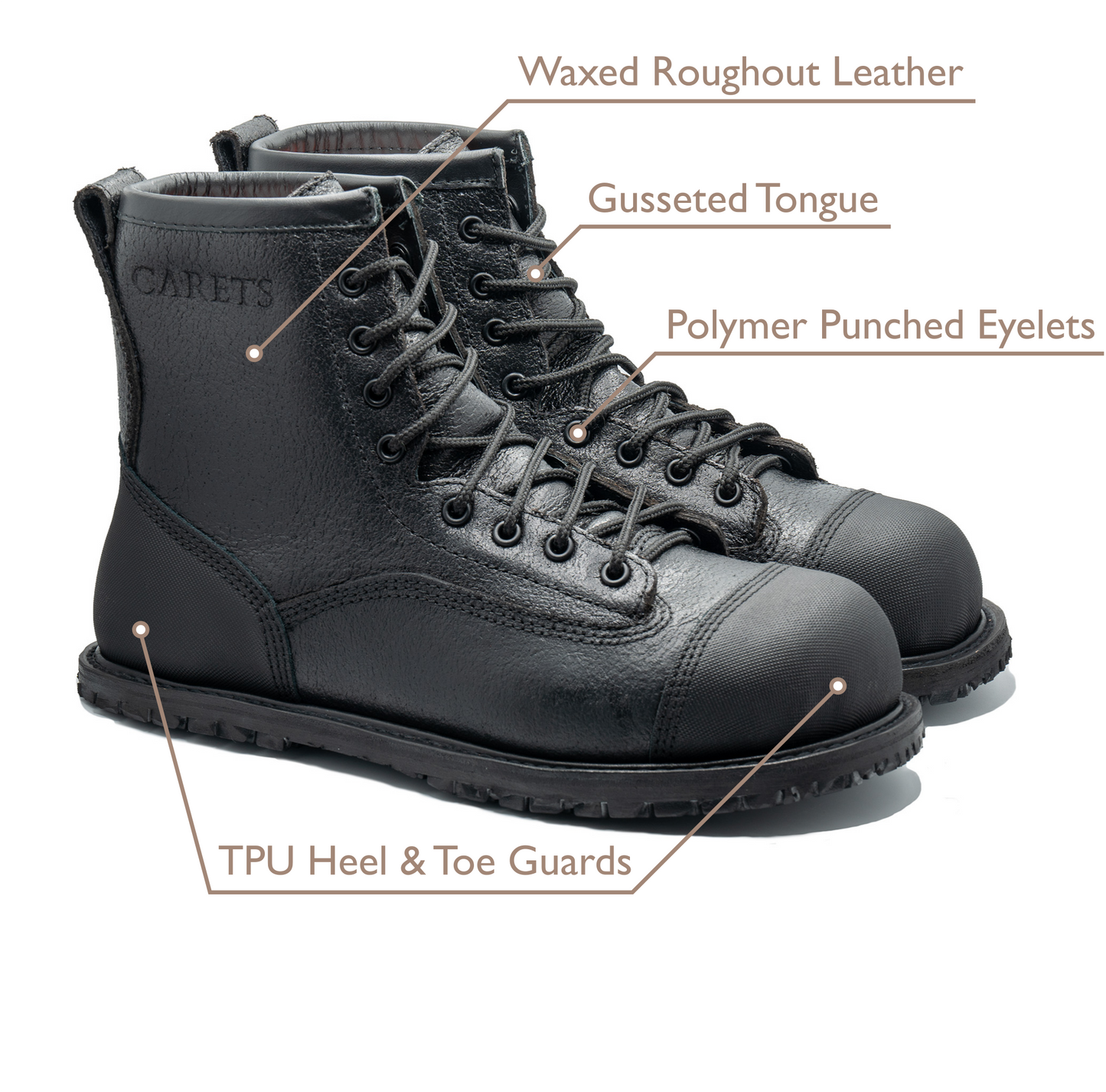 Black Waxed Roughout