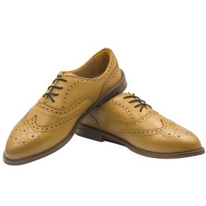 VICTORIA Wingtip Oxford, Honey (Outlet)