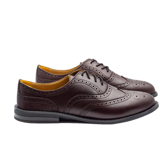 VICTORIA Wingtip Oxfords, Brown Colors (Outlet)